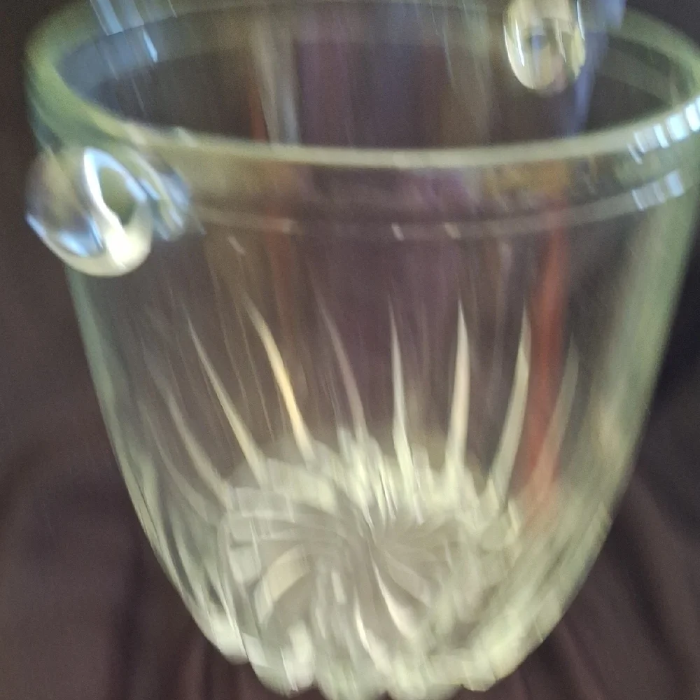 Moncayo Clear Glass Ice Bucket